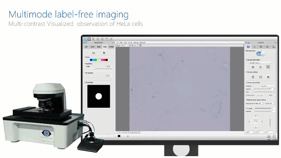  Multi-contrast quantitative phase smart computational light microscope (MQP-SCLM) combines seven imaging modalities in a fixed configuration to meet diverse biomedical imaging needs