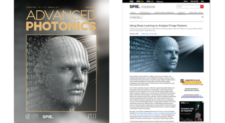 Cover papers of Advanced Photonics, highlight by the SPIE Newsroom